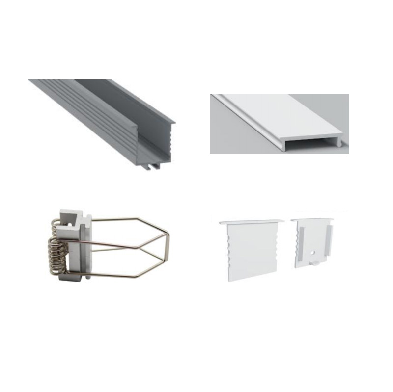 Recessed LED Channel For 28mm Multi Row White LED Strip Recessed LED Channel For 28mm Multi Row White LED Strip